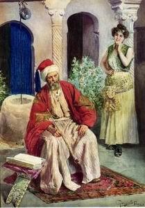 unknow artist Arab or Arabic people and life. Orientalism oil paintings 125